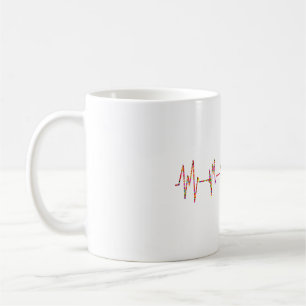 Cardiologist Heartbeat EKG ECG Cardiac Cardiology  Coffee Mug