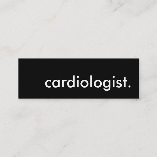 cardiologist. mini business card (Front)
