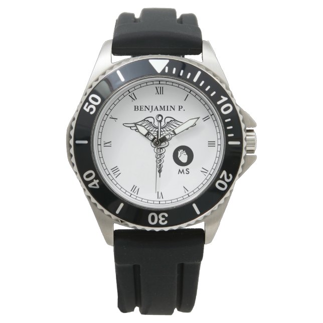 Cardiologist Personalised Name Watch (Front)