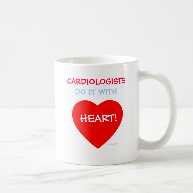 Cardiologists Do It with Heart Funny Coffee Mug (Right)
