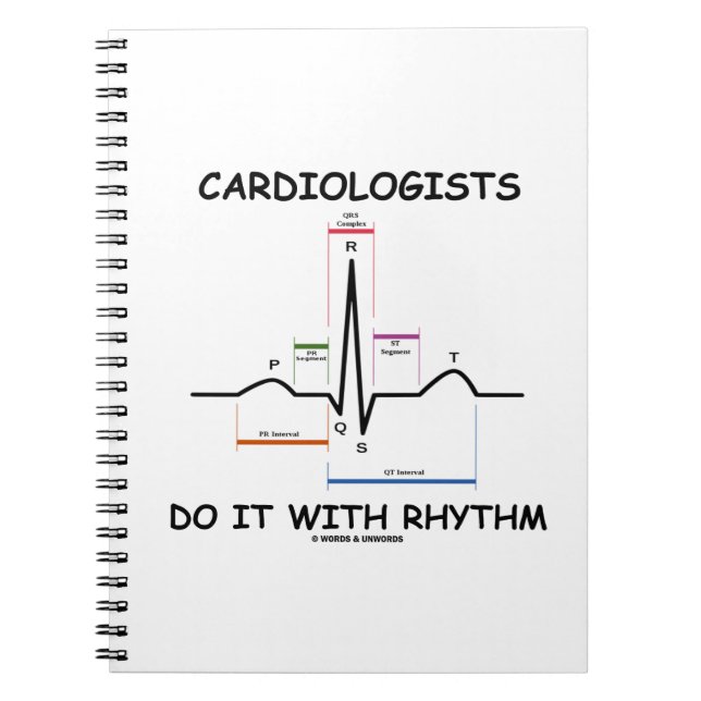 Cardiologists Do It With Rhythm EKG Sinus Rhythm Notebook (Front)