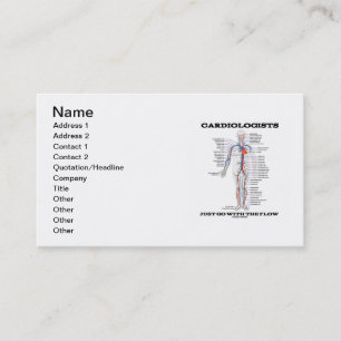 Cardiologists Just Go With The Flow (Circulation) Business Card
