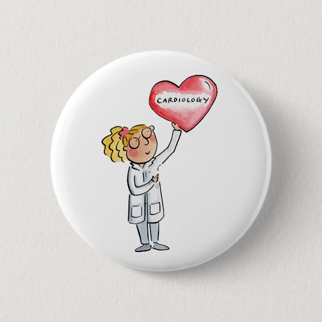 Cardiology 6 Cm Round Badge (Front)