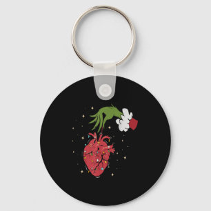 Cardiology Anatomy Hear Christmas Nurse Xmas Pajam Key Ring