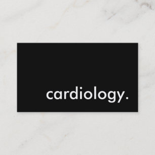 cardiology. business card
