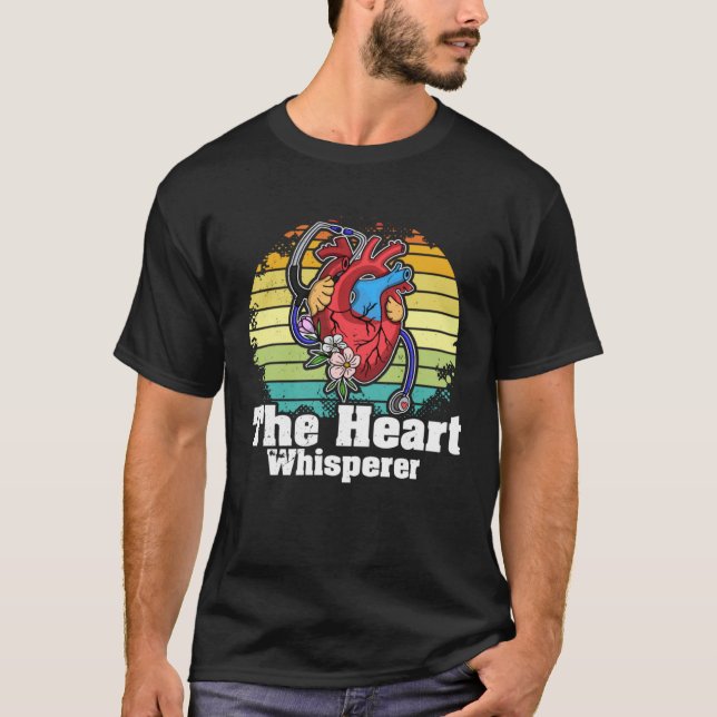 Cardiology Cardiologist Cardiograph Nurse Professi T-Shirt (Front)