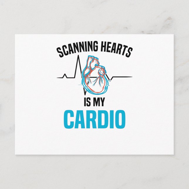 Cardiology Cardiologist Heart Heartchair Heartbeat Postcard (Front)