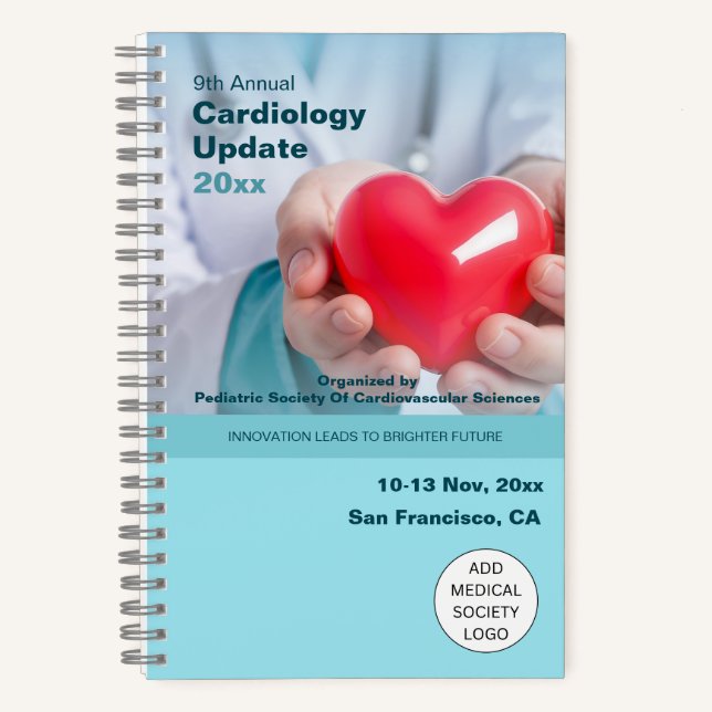 Cardiology Cardiothoracic Medical Conference Notebook (Front)