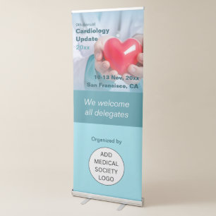 Cardiology Cardiothoracic Medical Conference Retractable Banner