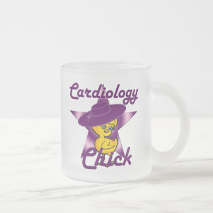 Cardiology Chick #9 Frosted Glass Coffee Mug