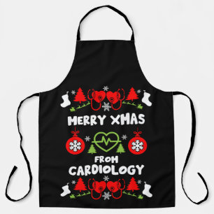 Cardiology Christmas Medical Staff Gifts Apron