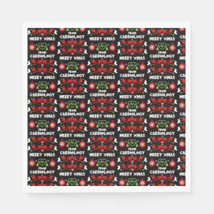 Cardiology Christmas Medical Staff Gifts Napkin