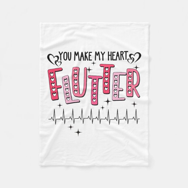 Cardiology Cvicu Cardiac Nurse Cardiovascular Nurs Fleece Blanket (Front)