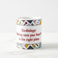 Cardiology heart medical pun doctor pattern gift