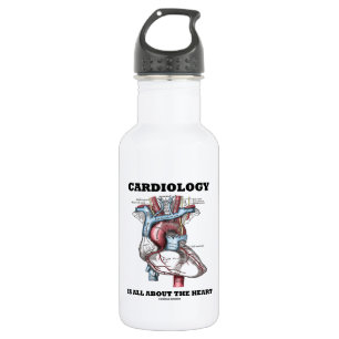 Cardiology Is All About The Heart (Anatomical) 532 Ml Water Bottle