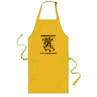 Cardiology Is All About The Heart (Anatomical) Long Apron