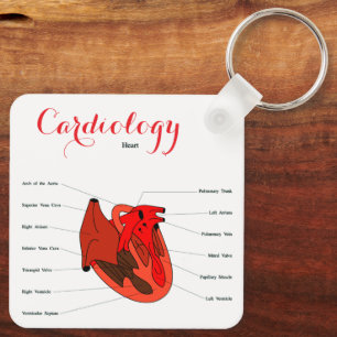 "Cardiology Key Ring" Key Ring