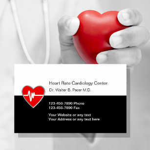 Cardiology Medical Business Cards