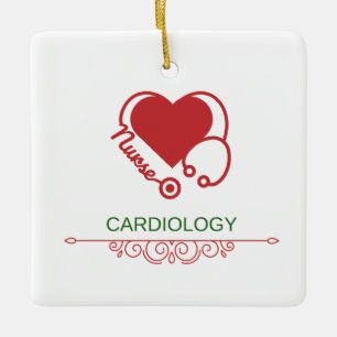 Cardiology Nurse Ceramic Ornament