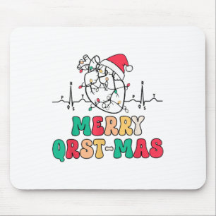 Cardiology Nurse Christmas Ecg Heart Anatomy Tachy Mouse Mat
