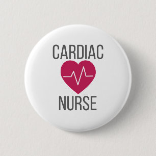 Cardiology Nurse Gift Cardiac Nurse Gift 6 Cm Round Badge