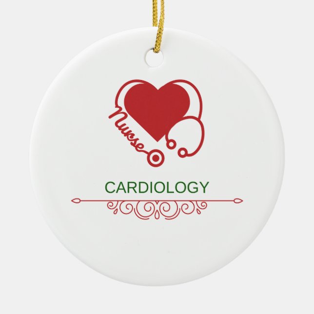 Cardiology Nurse Ornament (Front)