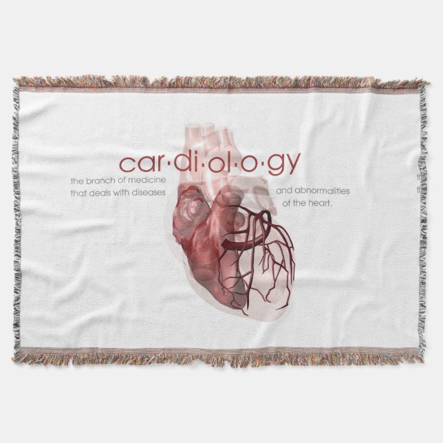 Cardiology throw blanket (Front)