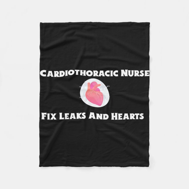 Cardiothoracic Nurse Fleece Blanket (Front)