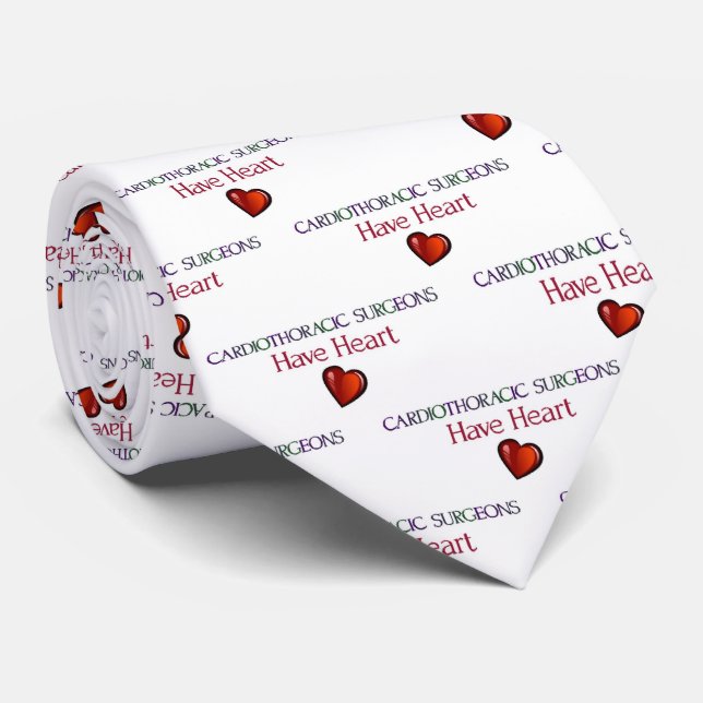 Cardiothoracic Surgeons Have Heart Neck Tie (Rolled)