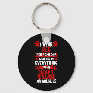 Cardiovascular Disease T Shirt - Chest Pain Surviv Key Ring