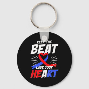 Cardiovascular Support Wear Red Heart Health Aware Key Ring