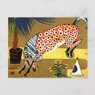 Cardoso - Clown Horse Salamandra Postcard