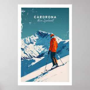 Cardrona Travel Poster - New Zealand 1