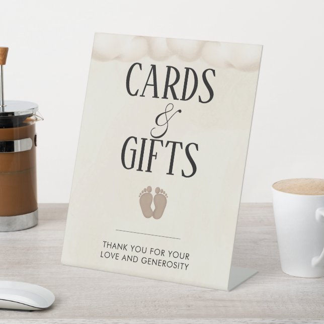 Cards and Gifts Baby Is Brewing Baby Shower Sign (In SItu)