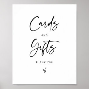 Cards and Gifts Baby Shower Party Decor Sign F201