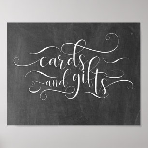 Cards and Gifts Chalkboard Wedding Sign