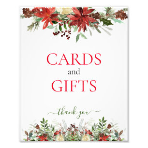 Cards and Gifts Christmas Sign