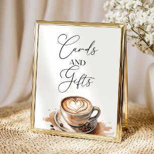 Cards and Gifts Coffee Baby Shower  Poster