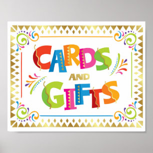 CARDS AND GIFTS Fiesta Party Sign Print