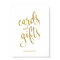 Cards and Gifts Gold Glitter 8x10 Wedding Sign