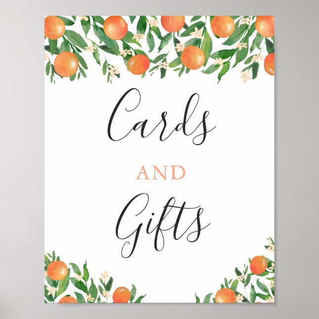 Cards And Gifts Little Cutie Baby Shower Signage Poster (Front)