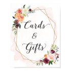 Cards and Gifts | Romantic Floral Wedding Sign