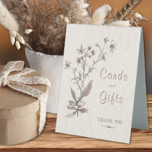 Cards and Gifts Rustic Boho Wildflowers Wedding