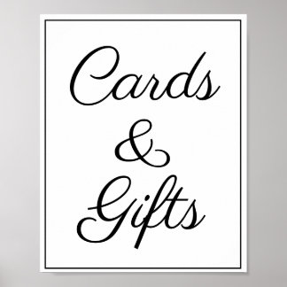 Cards and Gifts sign