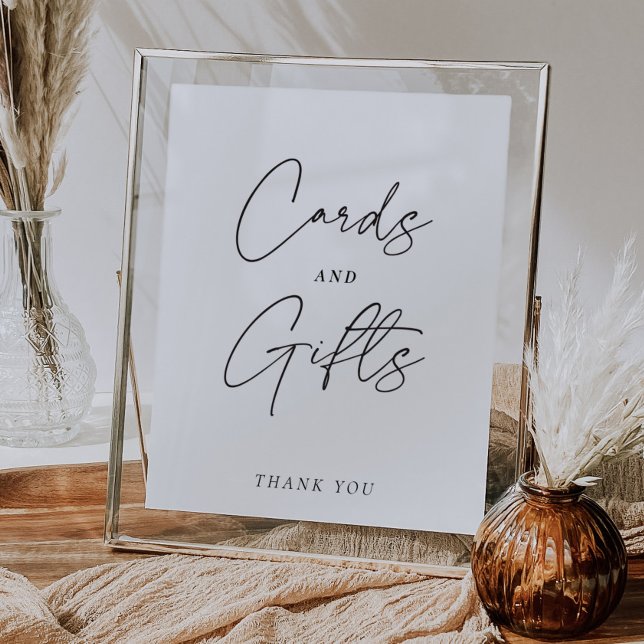 Cards and Gifts Sign Modern Bridal Shower (Creator Uploaded)