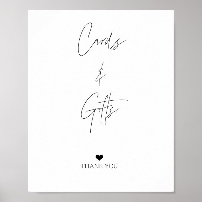 CARDS AND GIFTS SIGN poster (Front)