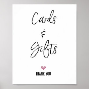 CARDS AND GIFTS SIGN poster