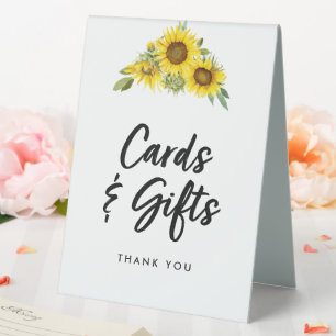 Cards and Gifts Sign Sunflower Floral