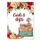 Cards and Gifts Sign Travel Bridal Shower Poster