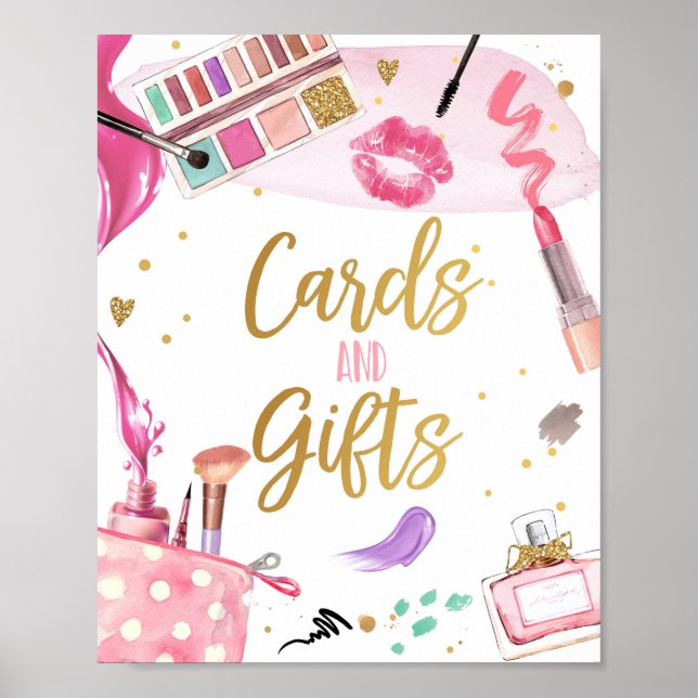 Cards and Gifts Spa Party Makeup Glamour Girl Poster (Front)